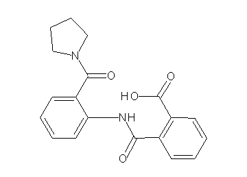 2-({[2-(1-pyrrolidinylcarbonyl)phenyl]amino}carbonyl)benzoic acid - Click Image to Close