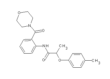 2-(4-methylphenoxy)-N-[2-(4-morpholinylcarbonyl)phenyl]propanamide - Click Image to Close