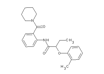 2-(2-methylphenoxy)-N-[2-(1-piperidinylcarbonyl)phenyl]butanamide - Click Image to Close