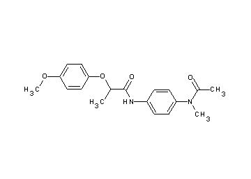N-{4-[acetyl(methyl)amino]phenyl}-2-(4-methoxyphenoxy)propanamide - Click Image to Close