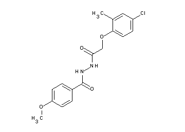 N'-[(4-chloro-2-methylphenoxy)acetyl]-4-methoxybenzohydrazide - Click Image to Close
