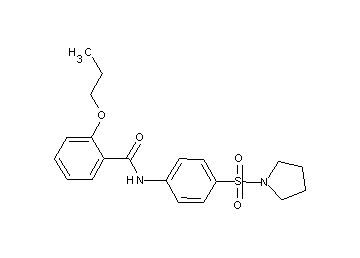 2-propoxy-N-[4-(1-pyrrolidinylsulfonyl)phenyl]benzamide - Click Image to Close