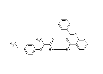 2-(benzyloxy)-N'-[2-(4-ethylphenoxy)propanoyl]benzohydrazide - Click Image to Close