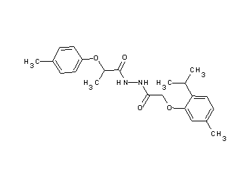 N'-[(2-isopropyl-5-methylphenoxy)acetyl]-2-(4-methylphenoxy)propanohydrazide - Click Image to Close