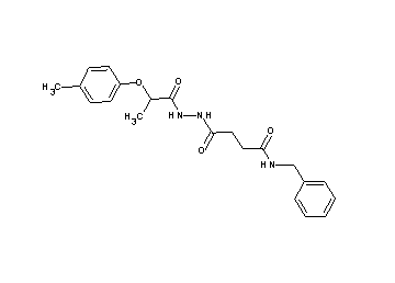 N-benzyl-4-{2-[2-(4-methylphenoxy)propanoyl]hydrazino}-4-oxobutanamide - Click Image to Close
