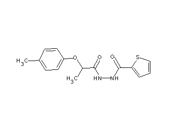 N'-[2-(4-methylphenoxy)propanoyl]-2-thiophenecarbohydrazide - Click Image to Close