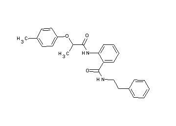 2-{[2-(4-methylphenoxy)propanoyl]amino}-N-(2-phenylethyl)benzamide - Click Image to Close