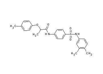 N-(4-{[(3,4-dimethylphenyl)amino]sulfonyl}phenyl)-2-(4-methylphenoxy)propanamide - Click Image to Close