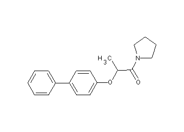 1-[2-(4-biphenylyloxy)propanoyl]pyrrolidine - Click Image to Close