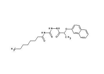 N-({2-[2-(2-naphthyloxy)propanoyl]hydrazino}carbonothioyl)octanamide