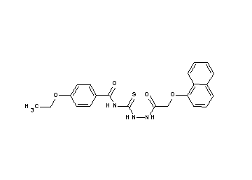 4-ethoxy-N-({2-[(1-naphthyloxy)acetyl]hydrazino}carbonothioyl)benzamide - Click Image to Close