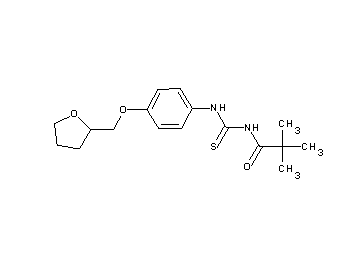 2,2-dimethyl-N-({[4-(tetrahydro-2-furanylmethoxy)phenyl]amino}carbonothioyl)propanamide - Click Image to Close