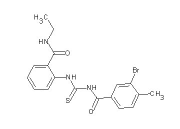3-bromo-N-[({2-[(ethylamino)carbonyl]phenyl}amino)carbonothioyl]-4-methylbenzamide - Click Image to Close