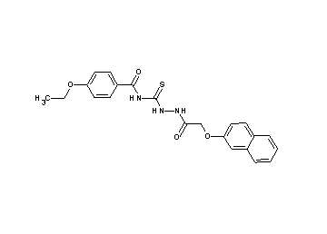 4-ethoxy-N-({2-[(2-naphthyloxy)acetyl]hydrazino}carbonothioyl)benzamide - Click Image to Close