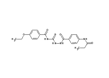 4-ethoxy-N-({2-[4-(propionylamino)benzoyl]hydrazino}carbonothioyl)benzamide - Click Image to Close