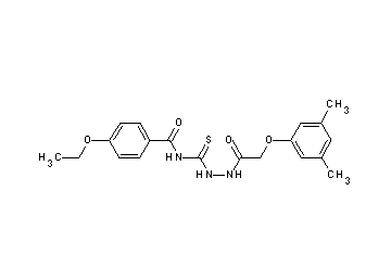 N-({2-[(3,5-dimethylphenoxy)acetyl]hydrazino}carbonothioyl)-4-ethoxybenzamide - Click Image to Close