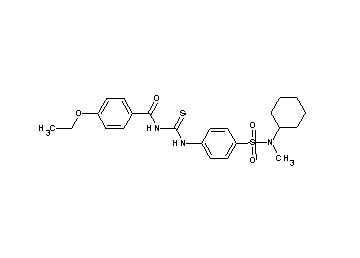 N-{[(4-{[cyclohexyl(methyl)amino]sulfonyl}phenyl)amino]carbonothioyl}-4-ethoxybenzamide - Click Image to Close