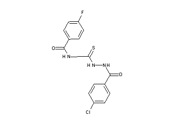N-{[2-(4-chlorobenzoyl)hydrazino]carbonothioyl}-4-fluorobenzamide - Click Image to Close