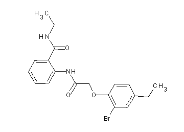 2-{[(2-bromo-4-ethylphenoxy)acetyl]amino}-N-ethylbenzamide - Click Image to Close