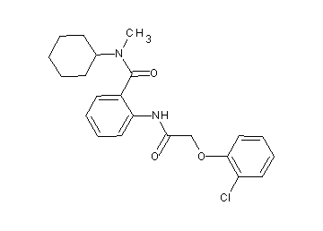 2-{[(2-chlorophenoxy)acetyl]amino}-N-cyclohexyl-N-methylbenzamide - Click Image to Close