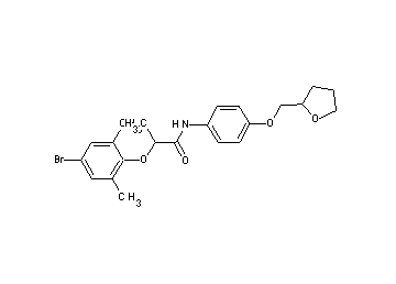 2-(4-bromo-2,6-dimethylphenoxy)-N-[4-(tetrahydro-2-furanylmethoxy)phenyl]propanamide - Click Image to Close