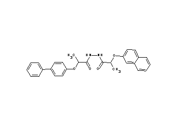 2-(4-biphenylyloxy)-N'-[2-(2-naphthyloxy)propanoyl]propanohydrazide - Click Image to Close