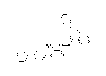 2-(benzyloxy)-N'-[2-(4-biphenylyloxy)propanoyl]benzohydrazide - Click Image to Close