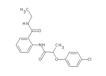 2-{[2-(4-chlorophenoxy)propanoyl]amino}-N-ethylbenzamide - Click Image to Close