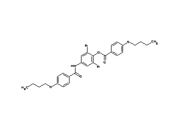 2,6-dibromo-4-[(4-butoxybenzoyl)amino]phenyl 4-butoxybenzoate - Click Image to Close