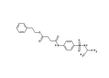 2-phenylethyl 4-({4-[(isopropylamino)sulfonyl]phenyl}amino)-4-oxobutanoate - Click Image to Close