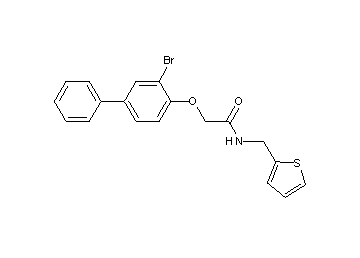 2-[(3-bromo-4-biphenylyl)oxy]-N-(2-thienylmethyl)acetamide - Click Image to Close