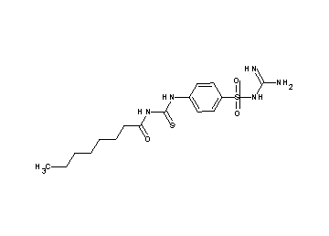 N-({[4-({[amino(imino)methyl]amino}sulfonyl)phenyl]amino}carbonothioyl)octanamide - Click Image to Close
