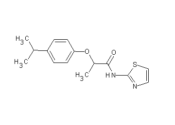 2-(4-isopropylphenoxy)-N-1,3-thiazol-2-ylpropanamide - Click Image to Close