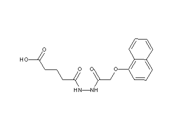 5-{2-[(1-naphthyloxy)acetyl]hydrazino}-5-oxopentanoic acid - Click Image to Close