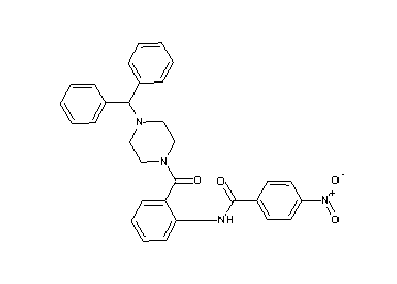 N-(2-{[4-(diphenylmethyl)-1-piperazinyl]carbonyl}phenyl)-4-nitrobenzamide - Click Image to Close
