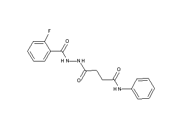 4-[2-(2-fluorobenzoyl)hydrazino]-4-oxo-N-phenylbutanamide - Click Image to Close