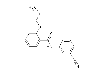 N-(3-cyanophenyl)-2-propoxybenzamide - Click Image to Close