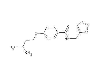 N-(2-furylmethyl)-4-(3-methylbutoxy)benzamide - Click Image to Close