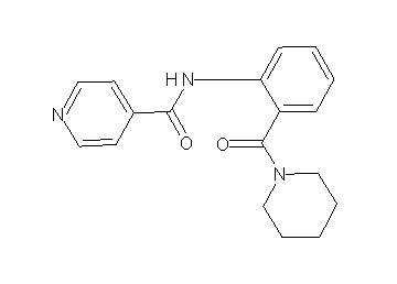 N-[2-(1-piperidinylcarbonyl)phenyl]isonicotinamide - Click Image to Close