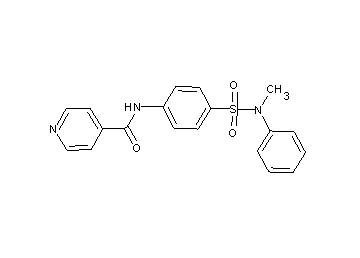 N-(4-{[methyl(phenyl)amino]sulfonyl}phenyl)isonicotinamide - Click Image to Close