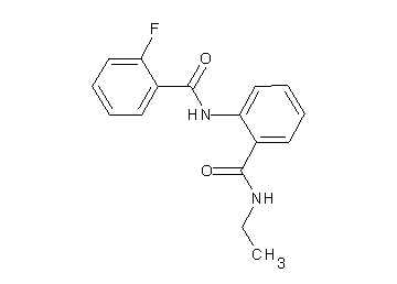 N-{2-[(ethylamino)carbonyl]phenyl}-2-fluorobenzamide - Click Image to Close