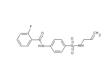 N-{4-[(allylamino)sulfonyl]phenyl}-2-fluorobenzamide - Click Image to Close