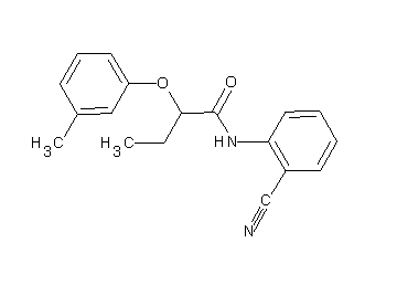 N-(2-cyanophenyl)-2-(3-methylphenoxy)butanamide - Click Image to Close