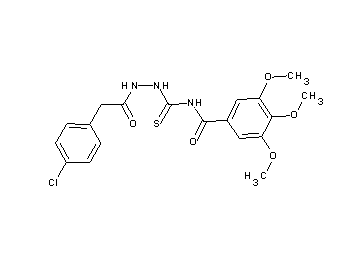 N-({2-[(4-chlorophenyl)acetyl]hydrazino}carbonothioyl)-3,4,5-trimethoxybenzamide - Click Image to Close