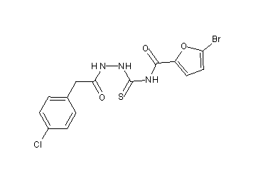5-bromo-N-({2-[(4-chlorophenyl)acetyl]hydrazino}carbonothioyl)-2-furamide - Click Image to Close