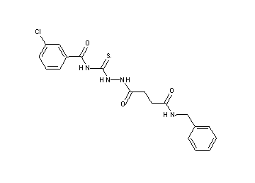 N-({2-[4-(benzylamino)-4-oxobutanoyl]hydrazino}carbonothioyl)-3-chlorobenzamide - Click Image to Close