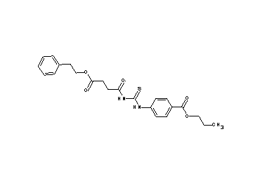 propyl 4-[({[4-oxo-4-(2-phenylethoxy)butanoyl]amino}carbonothioyl)amino]benzoate - Click Image to Close