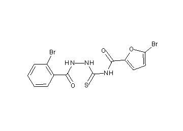 5-bromo-N-{[2-(2-bromobenzoyl)hydrazino]carbonothioyl}-2-furamide - Click Image to Close