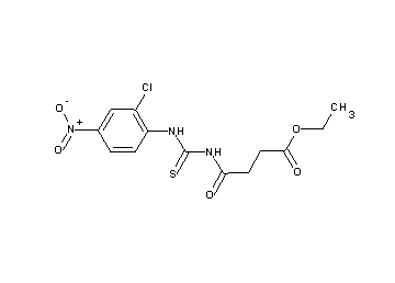 ethyl 4-({[(2-chloro-4-nitrophenyl)amino]carbonothioyl}amino)-4-oxobutanoate - Click Image to Close