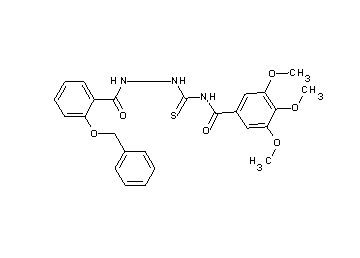 N-({2-[2-(benzyloxy)benzoyl]hydrazino}carbonothioyl)-3,4,5-trimethoxybenzamide - Click Image to Close